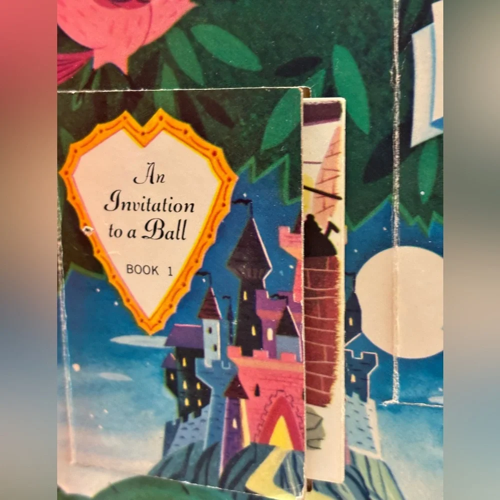 VTG 1965 Walt Disney’s Cinderella Golden Open Door‎ Storybook Miniature Books